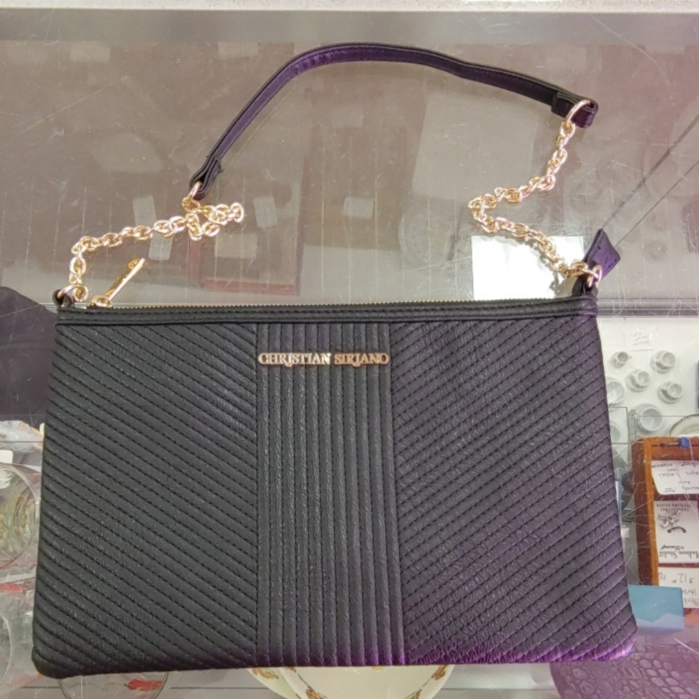 NWOT Christian Siriano black evening bag